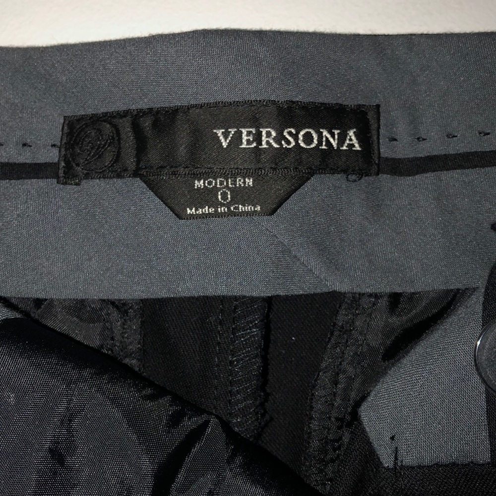 Black Versona ankle casual dress pant